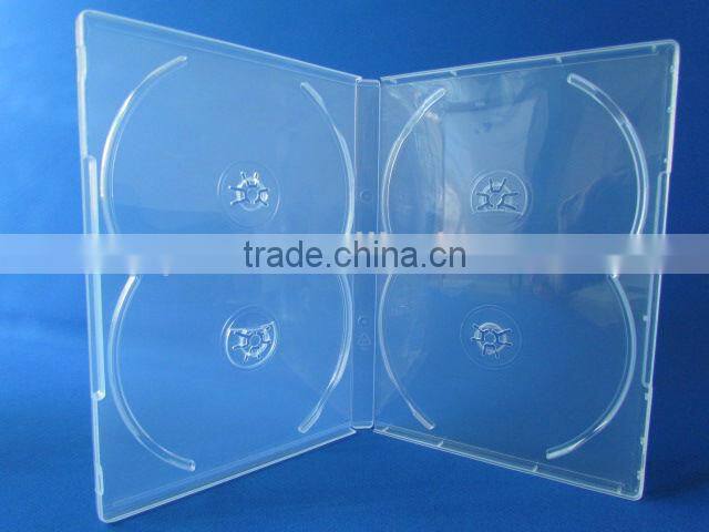 factory sale different packing! single tray and double tray 14MM DVD case