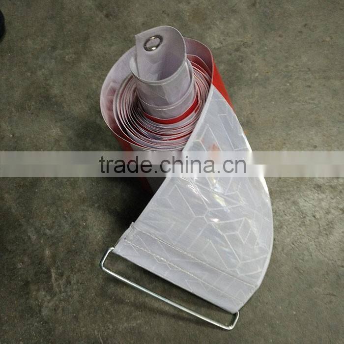 reflective advertising tape with metal button with arrow shape