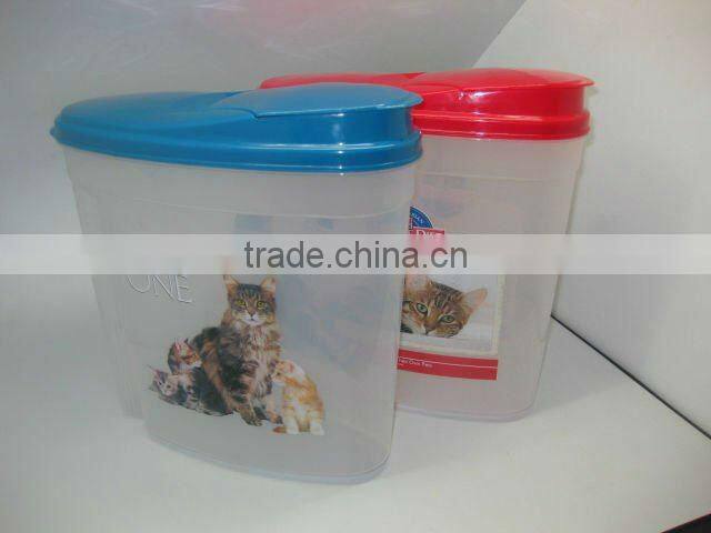 plastic pet container with lids