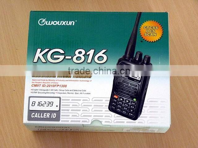 Wouxun KG-816, VHF 136-174Mhz Radio ,handheld portable earpiece ham USB prog cable
