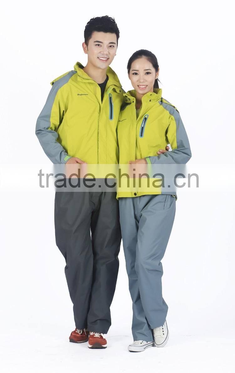 two-piece dress detachable fleece waterpoof windproof scratch resistant fast-dry breathable thicked double layer