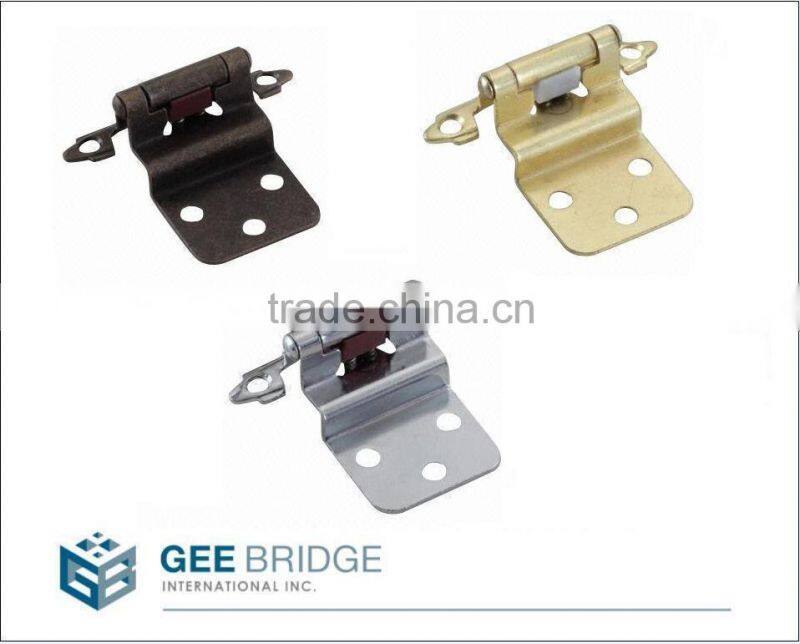 0807033-SPR Steel Traditional Self Closing Face Mount Cabinet Door Hinge