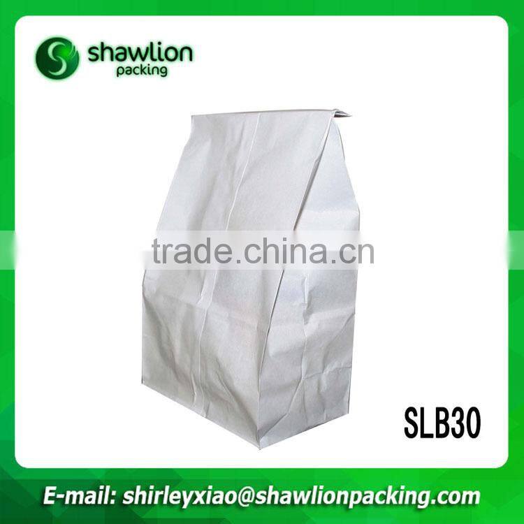 High quality recycle kraft material food paper bag for wholesale