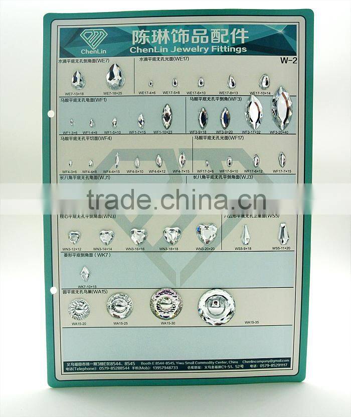 ChenLin acrylic rhinestones flat back series for jewelry making fashion decorations apparel accessories and other craft making