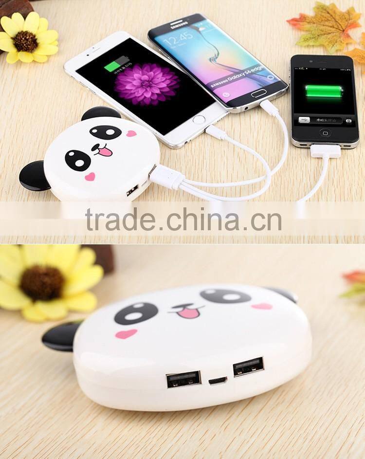 Smart universal power bank cartoons with lovely icon