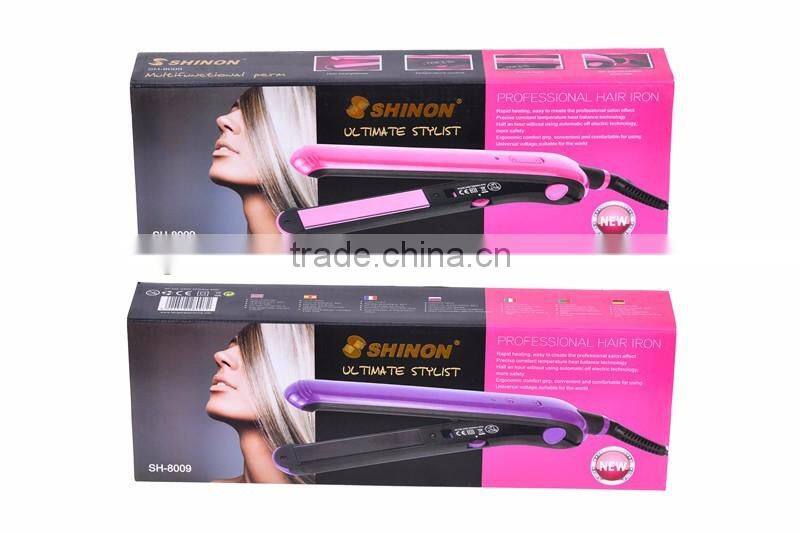 Professional fast flat iron hair straightener SH-8009