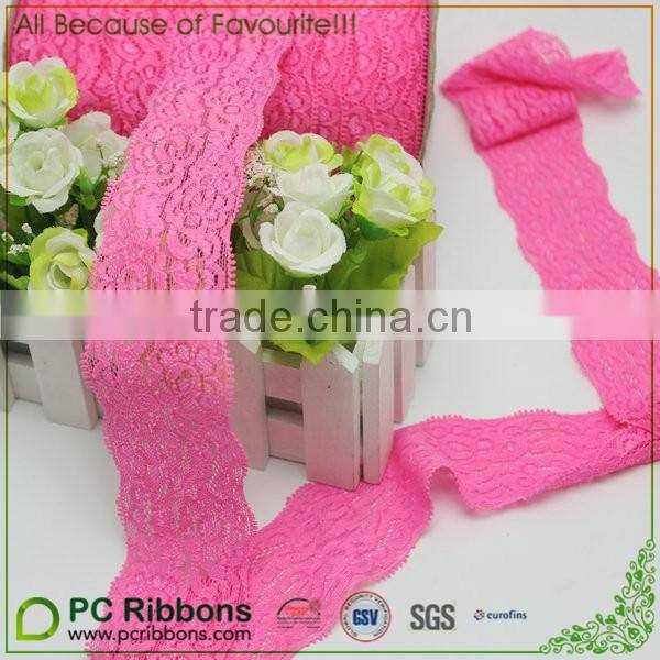 MOQ 100 yards 2" lace elastic