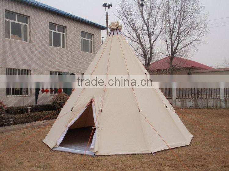 Canvas Fabric Outdoor Teepee Indian Tent