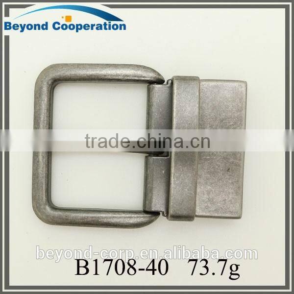 38mm teeth screw fixed reversible leather strap buckle