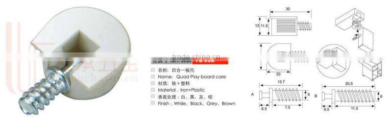 RAFIX plastic connector hidden brackets for shelves