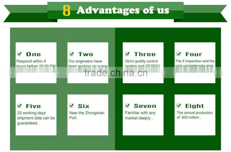 Ni plated hex drive steel plastic tapping screw for switch