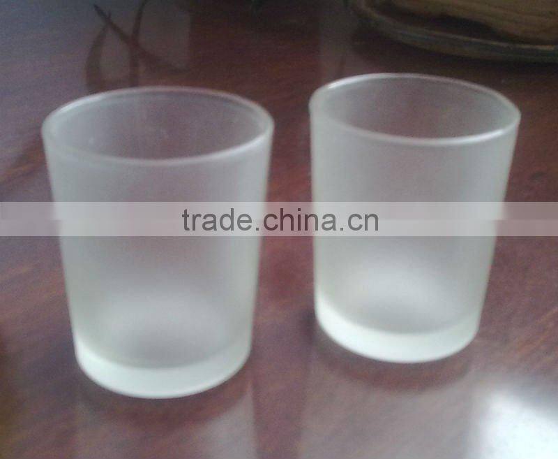 glass cup with character