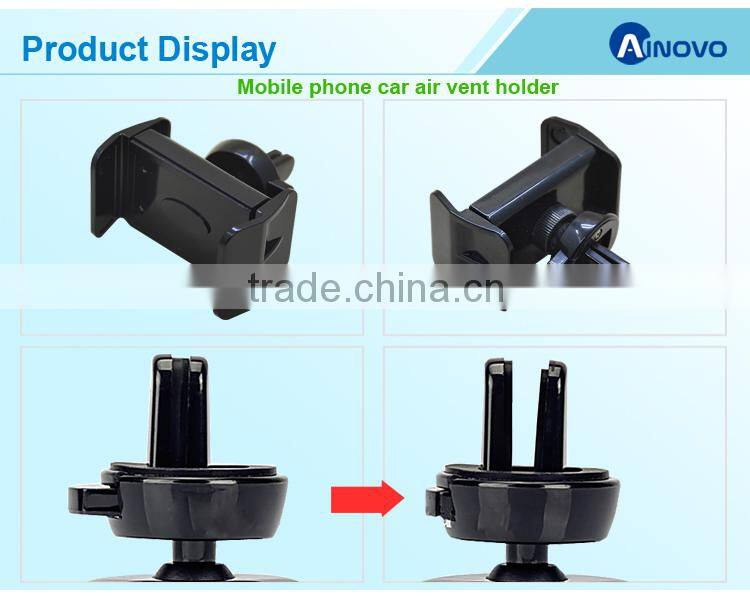 360 Air vent car mount for samsung plastic clip holder