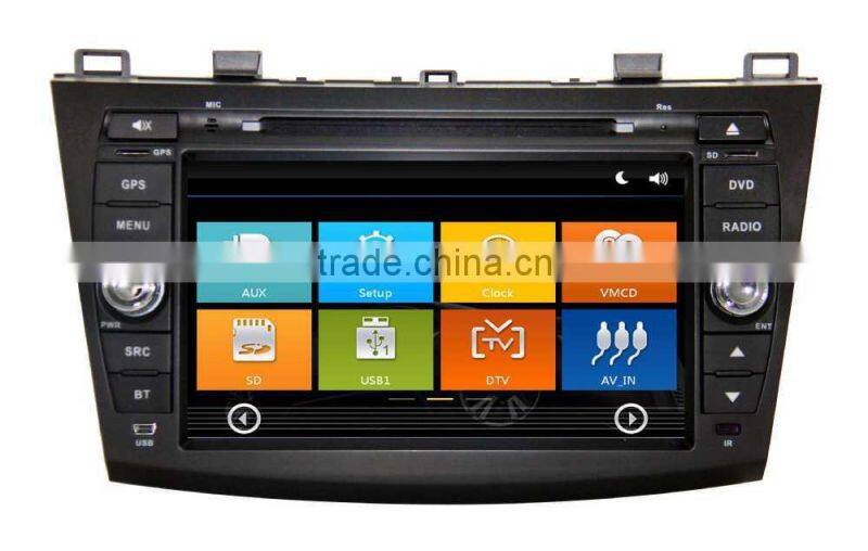 ZESTECH GPS digital media player car audio dvd player For MAZDA 3 2010-2013 with Win CE 6.0 system 800MHz 3G Phone GPS DVD BT