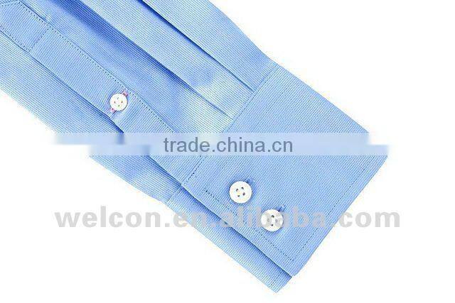 100% cotton long sleeve classic business pinstripe dress shirts design for man