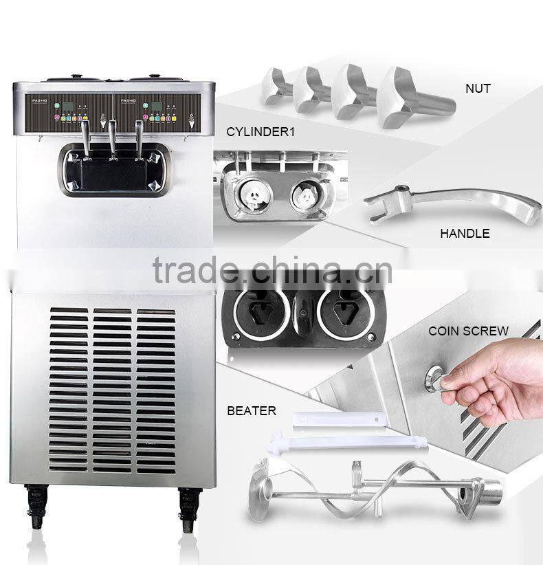 CE ETL approve S520F double compressor soft ice cream.machine