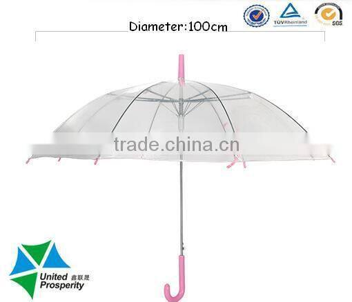 Plastic Handle Straight POE umbrella with 21''Auto open