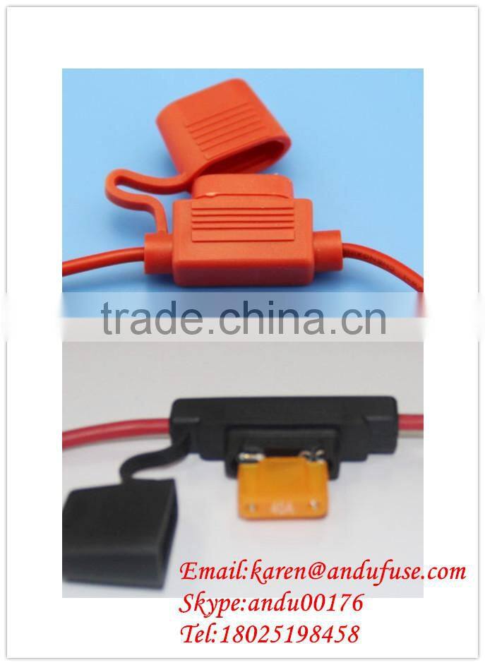 inline waterproof fuse holder with blade fuse