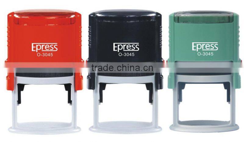 China suppliers custom oval self inking stamp with black ink cartridge