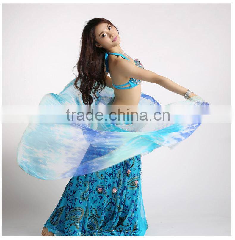 Wuchieal 3 Gradient Color Rayon Belly Dance Veils