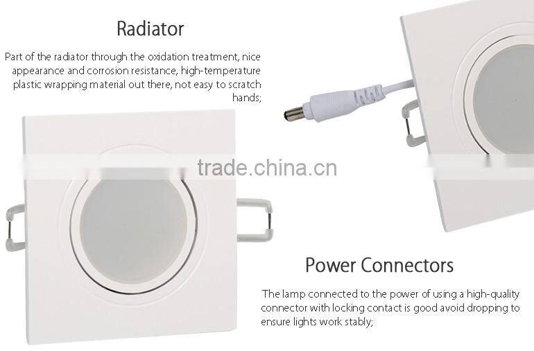 2016 long life Car Park two heads 14w recessed led downlight