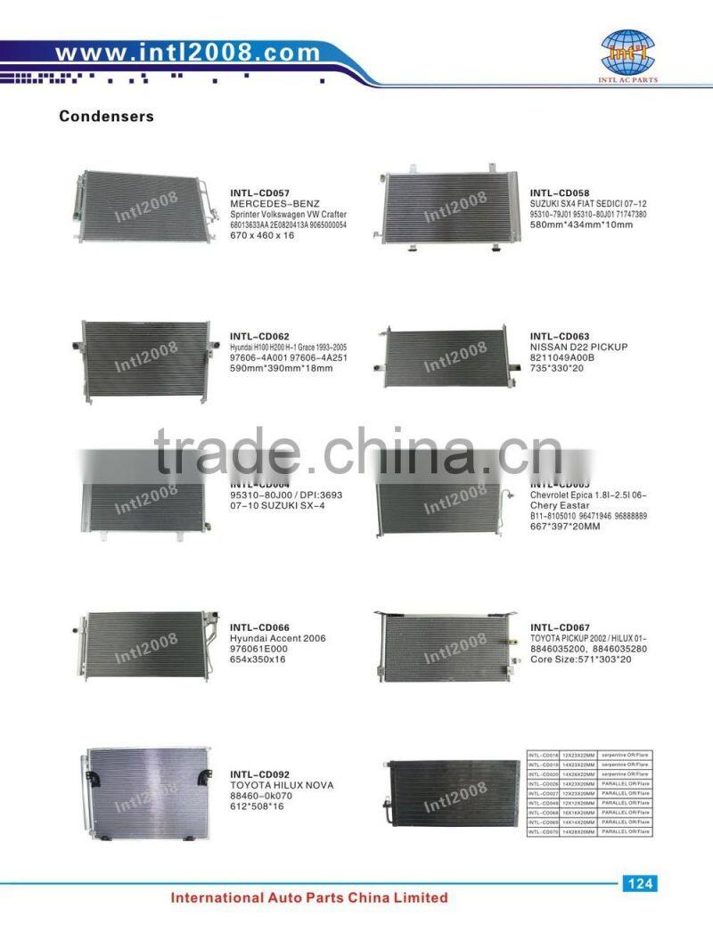 W/drier New A/C AC Condenser for Chevy Chevrolet Spark 2013-2014 4-Door 1.2L 95326121 GM3030301