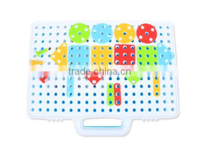 DIY Mosaics Play Set with Carry Case Assembled Creative Toys