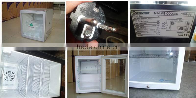 Beer minibar fridge,glass door beer cooler showcase