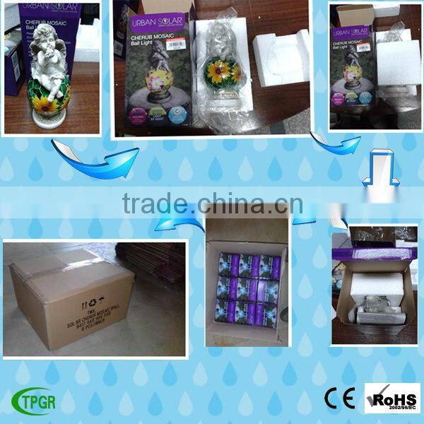 Polyresin frog solar light courtyard lamp for garden ornaments