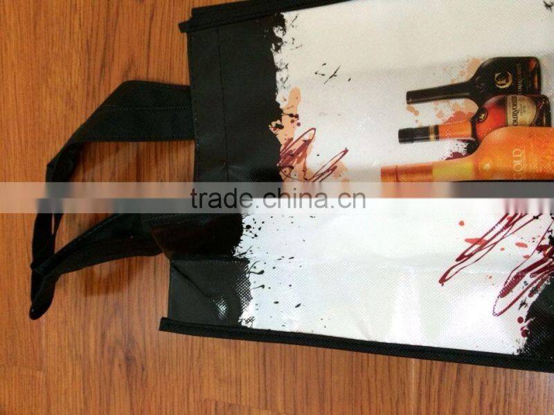 promotional pp non woveb wine bag 6 bottles carry bag