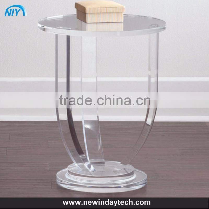 acrylic hotel lobb desk ,Black European sitting room table, custom desk,carved acrylic desk