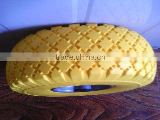 pu foam caster wheel for lawn mower