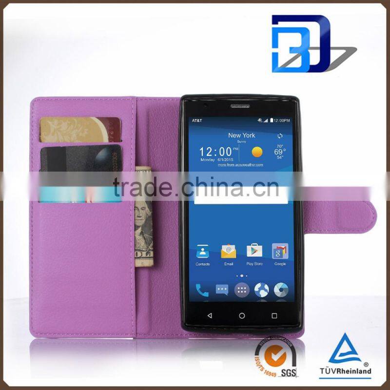 New products 2016 innovation product Stand Wallet Lychee Leather cover for ZTE Zmax 2 Z958 Z955L case mobile accessories