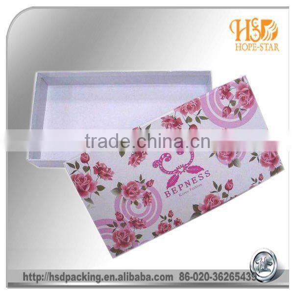 Plain book shape folding shoe box for sales