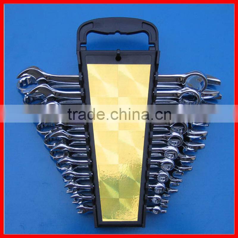 22pc SAE and Metric Combination Spanner Wrench Set