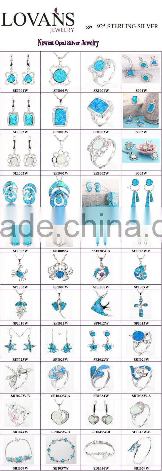 2016 Latest Design Triangle Opal 925 Silver Pendant Necklace