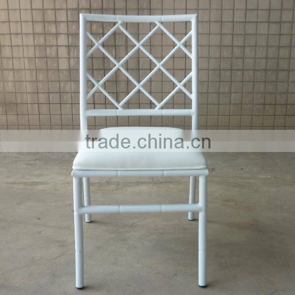 latest metal white wedding chair
