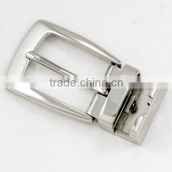 Reversible famous 2cm man nickel alloy press clip pin belt buckle