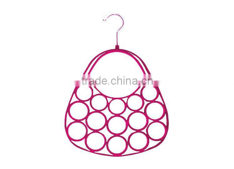 Velvet Flocked Scarf Tie Hanger, Purse Style