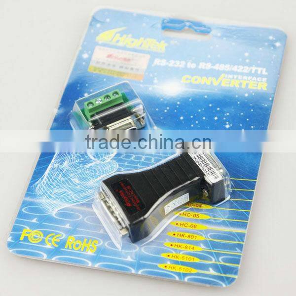 Customized rs232 male to rs485 female adapter