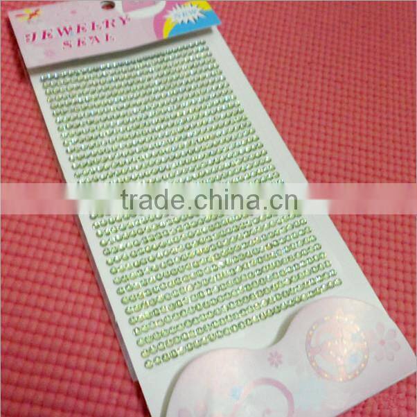 New jewelry rhinestone sticker sheet