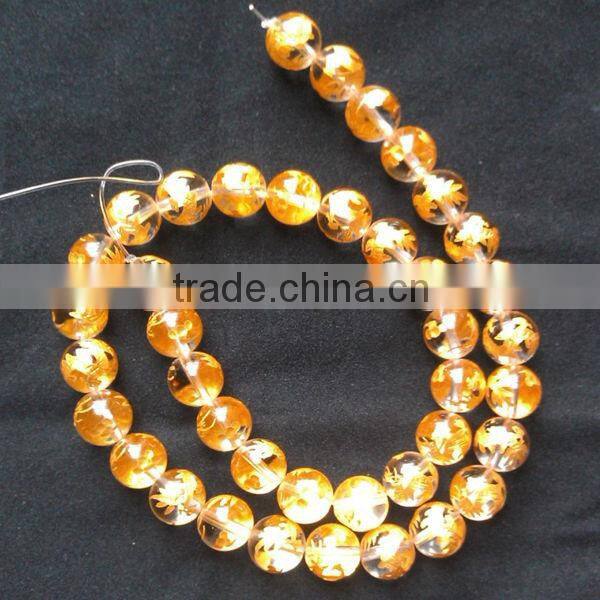 12mm natural round white agate carved Chinese letter beads for jewlery