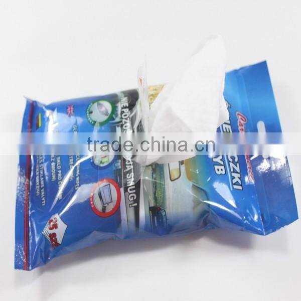 China OEM barrelled high quality multi-purpose thick waterless car interior cleaning wet wipes