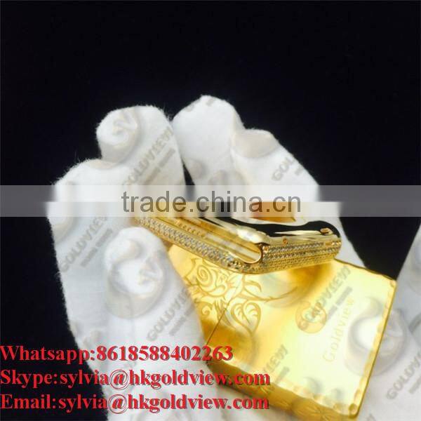 China Factory Newest Coming For Apple Watch Gold Housing with Diamonds by Handmade,brand watch factory china