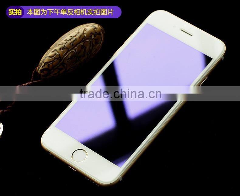 Factory directly full cover 3d curved edge antui blue light tempered glass screen protector for iphone 7