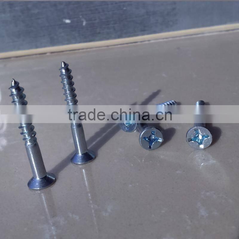 China factory 4.8 x 39 mm c1022 flat ph2 head galvanized wood screw