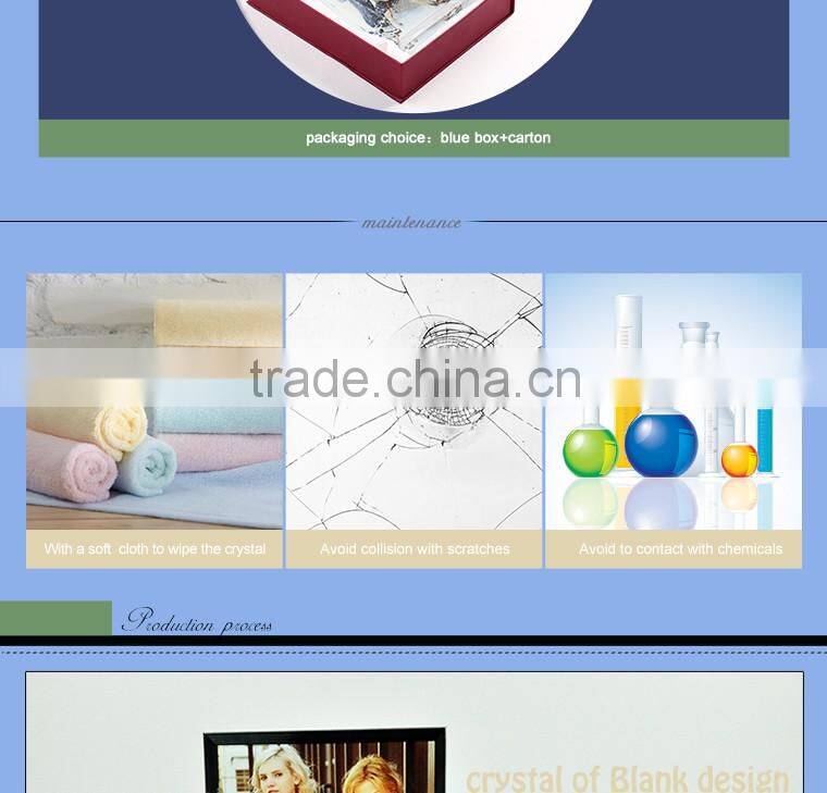 Sunmeta Wholesale Blank Sublimation 3D Crystal Photo Frame