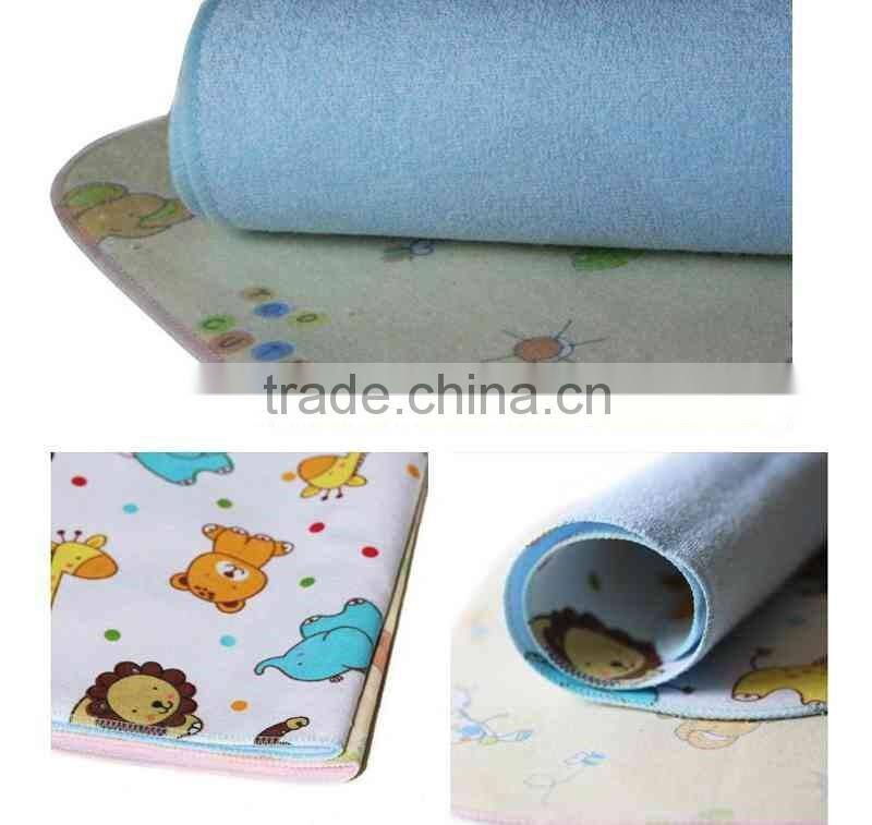 Cartoon Animals Patterned Portable Travel Changing pad