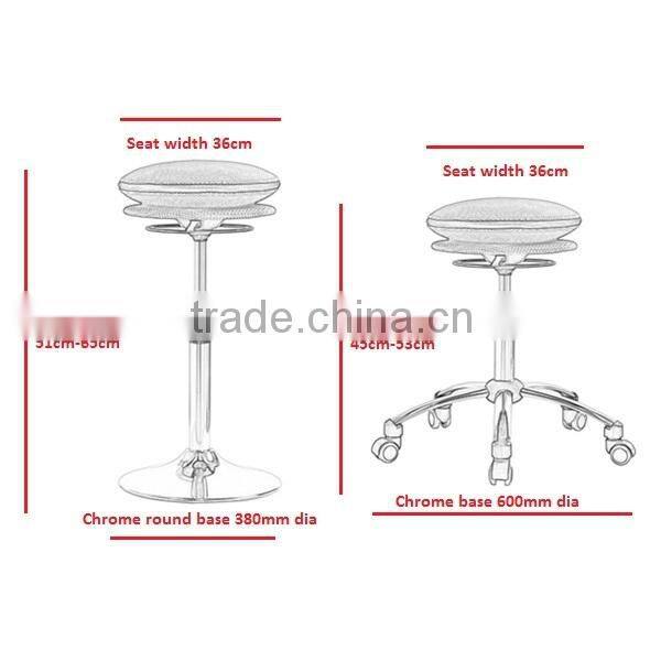 HY3002H dental chair sale, Popular design in colorful mesh office chair without wheels, ergonomic swivel stool