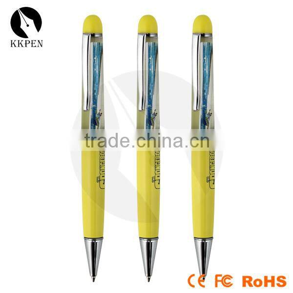 KKPEN Unique design promotional plastic floating pen refill with click action